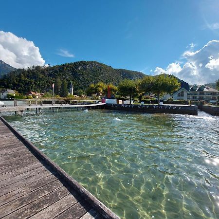 Au Bord Du Lac D'Annecy, Logement Type Loft, Dans Residence Avec Plage Et Ponton Privee Duingt Exterior photo